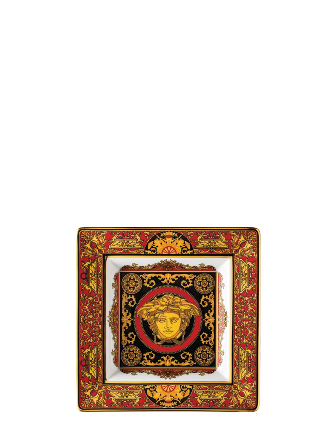 Versace Medusa Porcelain Valet Tray In Red,black ModeSens