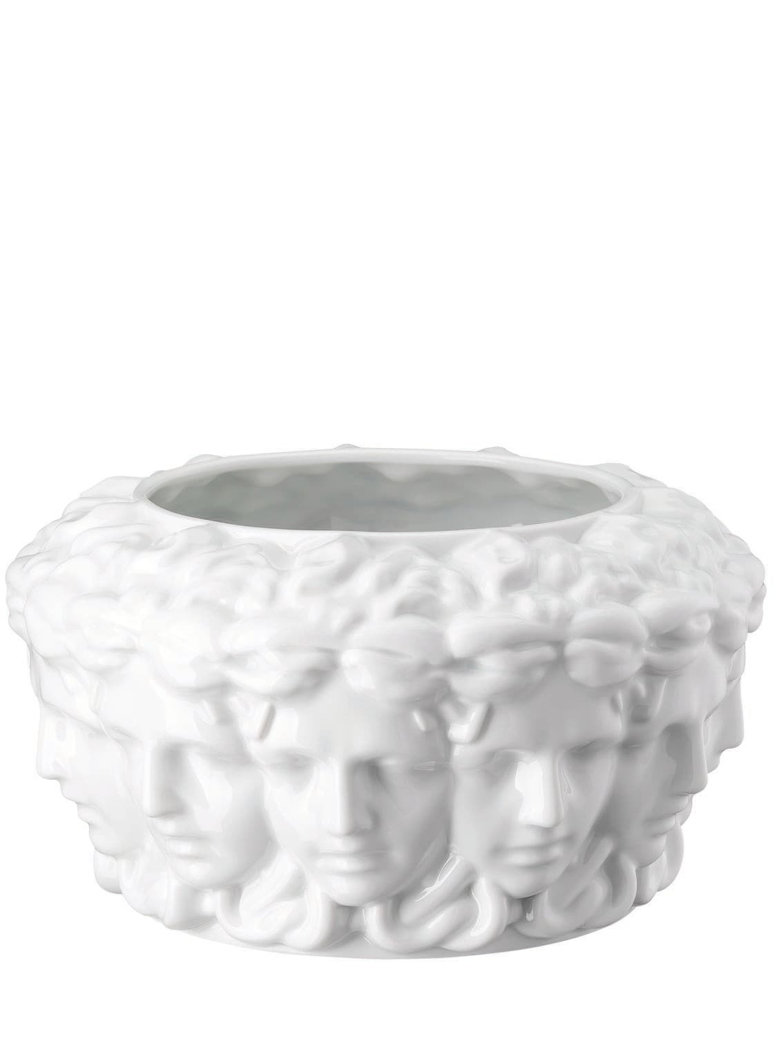 Versace Limited Edition Euphoria Porcelain Vase In White | ModeSens