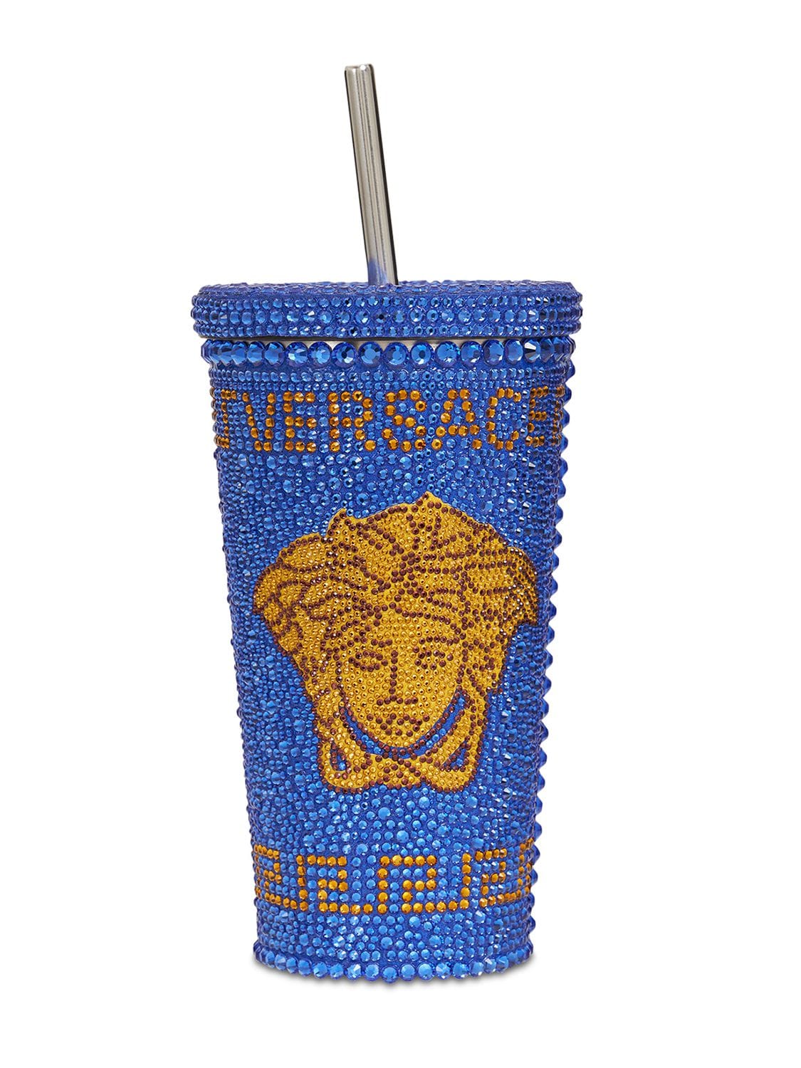 Image of Medusa Crystal Embellished Travel Mug