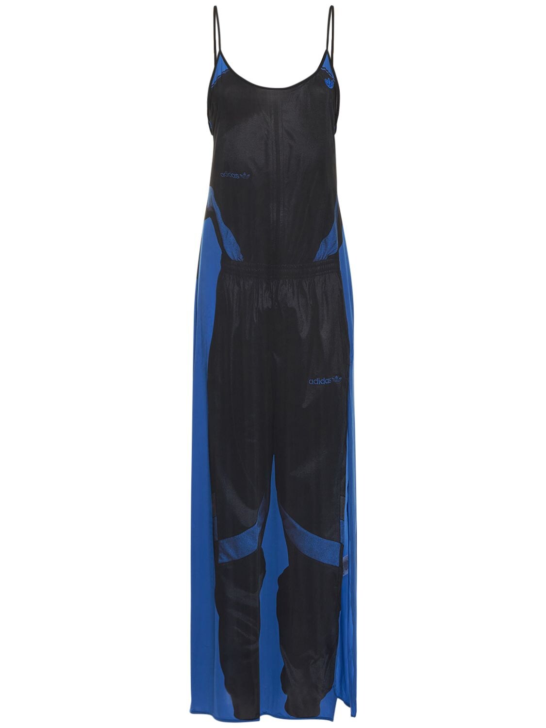 Adidas Originals Blue Version Printed Tech Dress In Blue,black | ModeSens