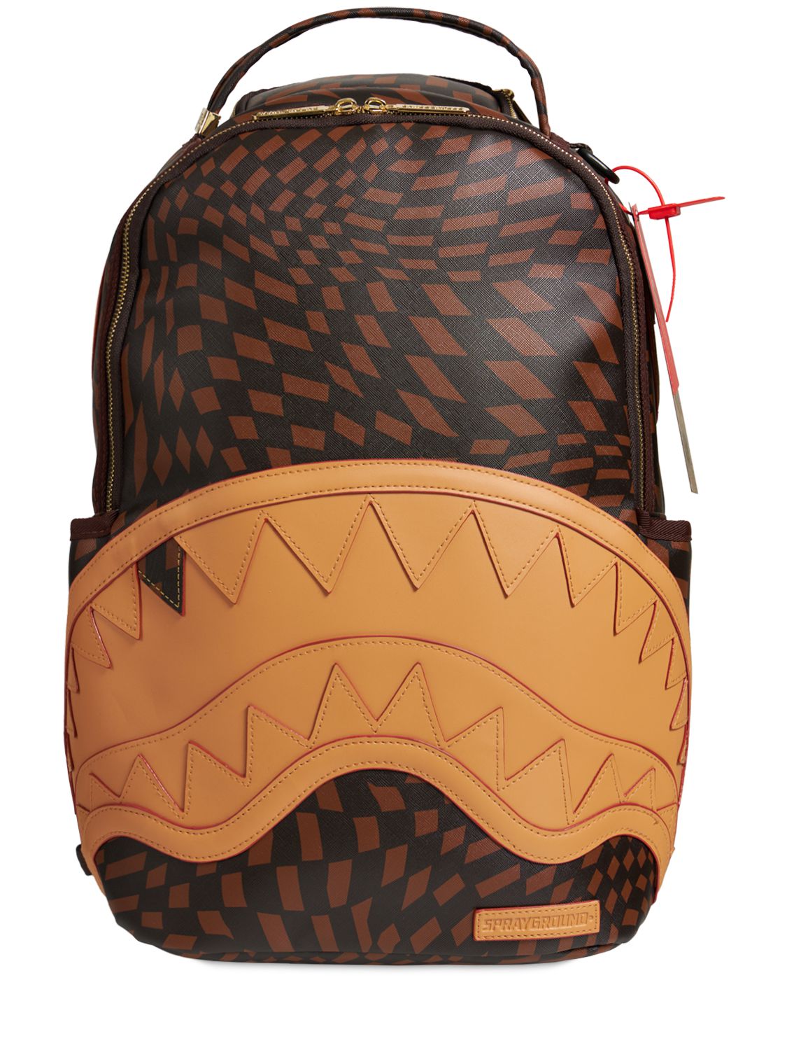 Sprayground Kids' Trippy Henny Canvas Backpack In Brown ModeSens