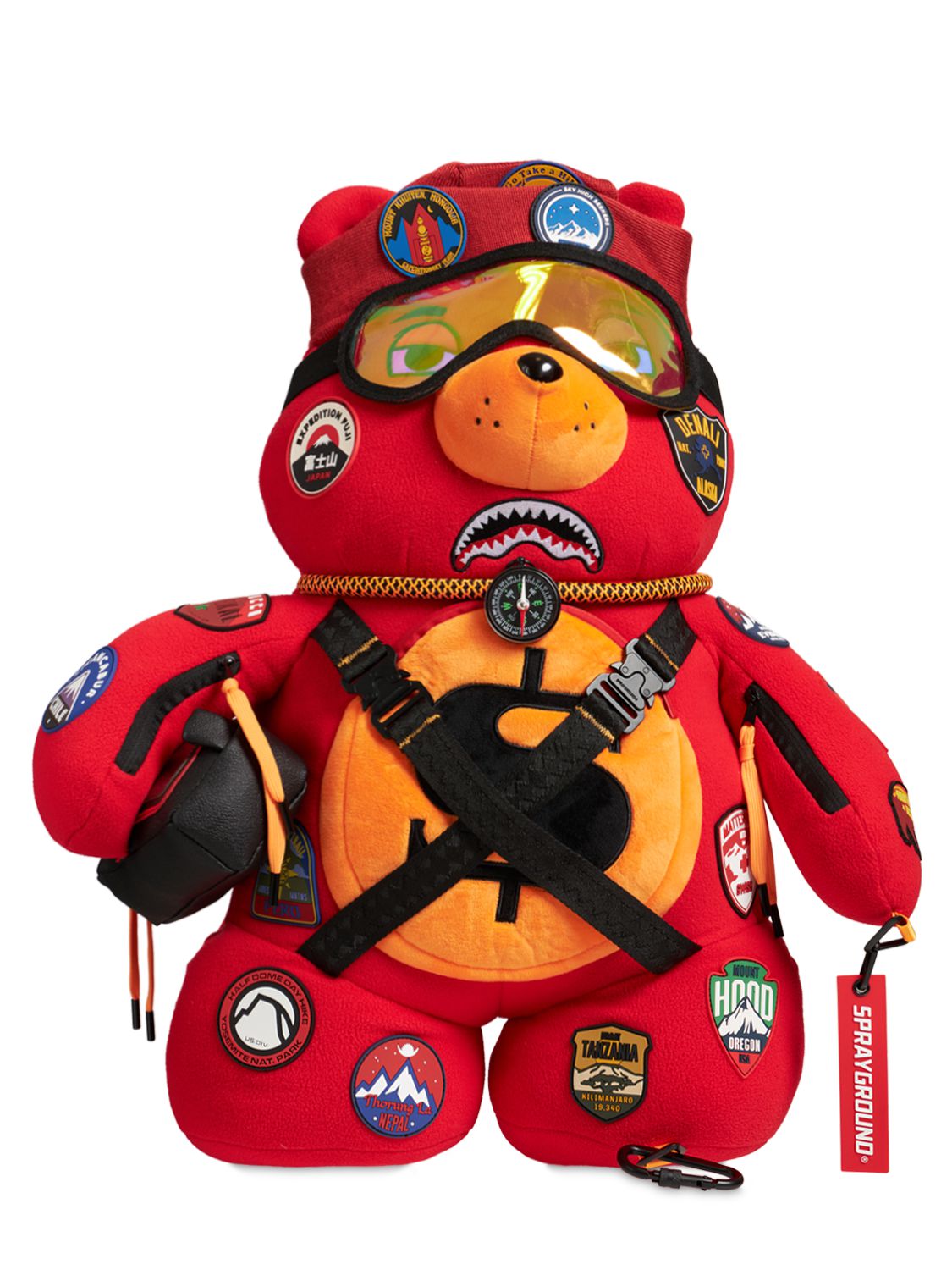 SPRAYGROUND - Mochila de oso de lona con parches - | Luisaviaroma