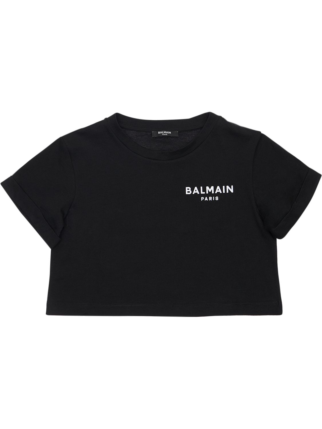 Flocked Logo Cotton ...