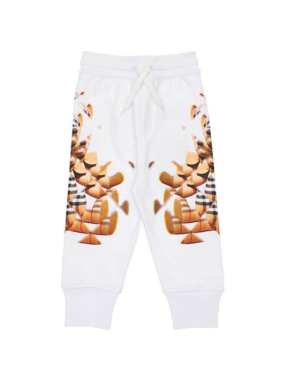 Burberry - Printed cotton sweatpants - White | Luisaviaroma