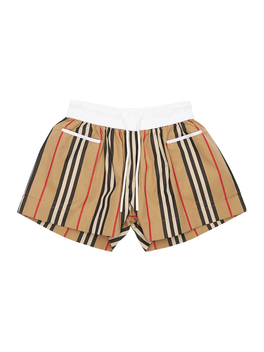 Icon Stripe Cotton Shorts