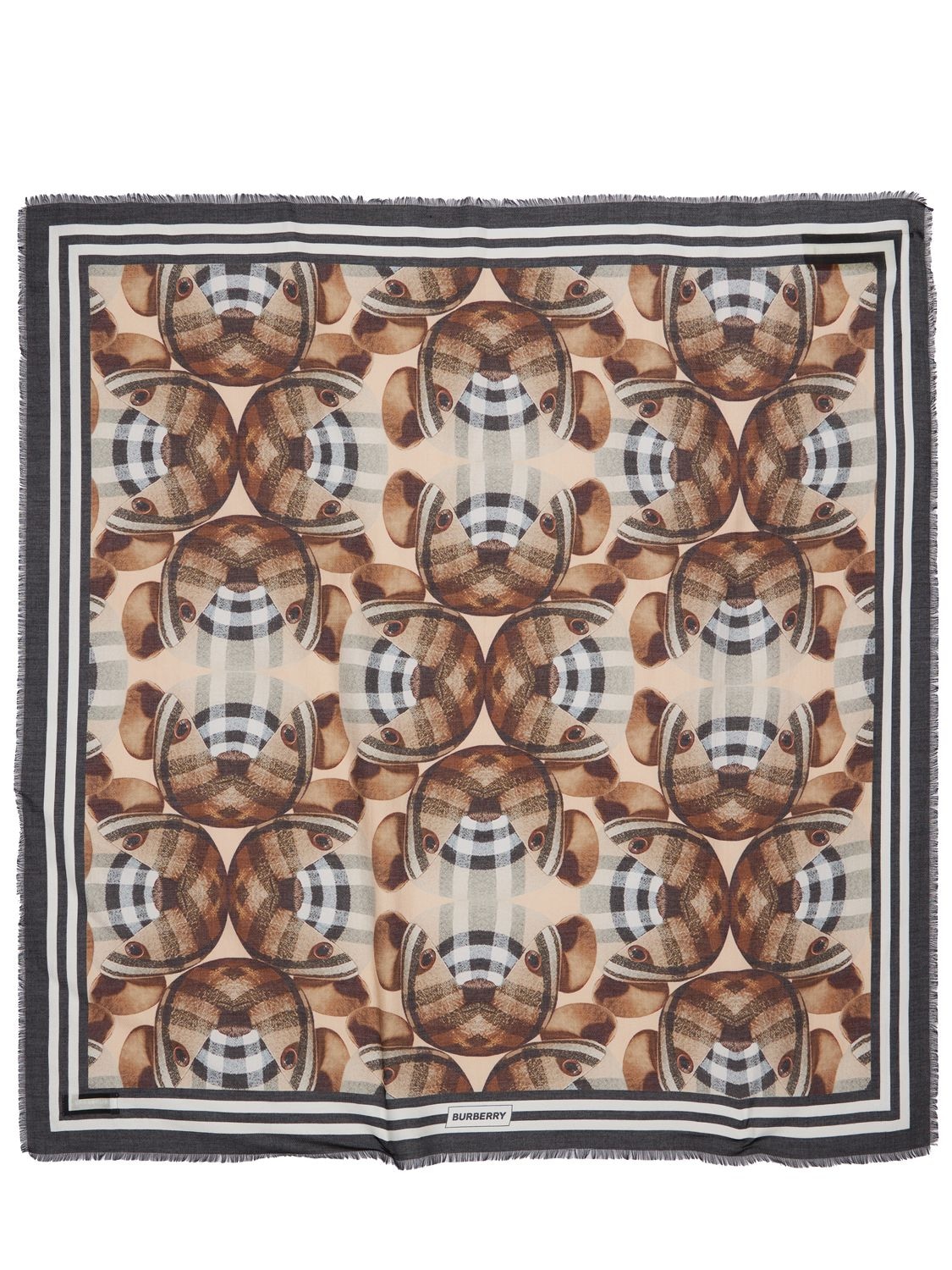 All Over Print Cotton & Silk Scarf