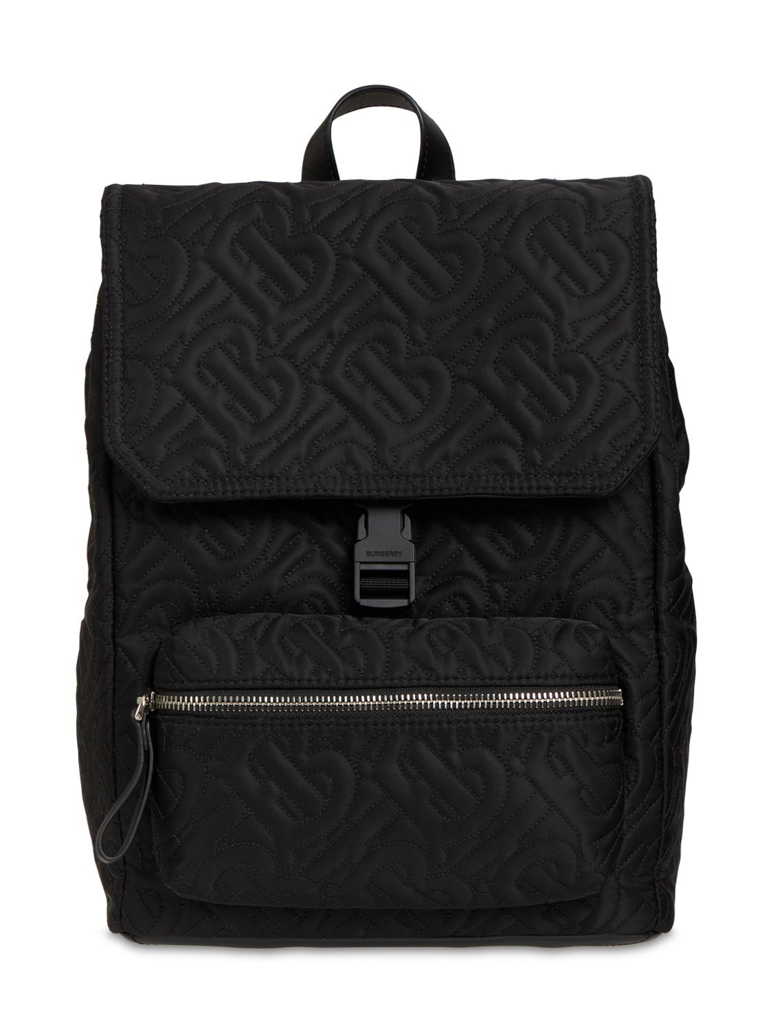 Burberry Kids' Monogram Quilted Nylon Backpack In Black | ModeSens