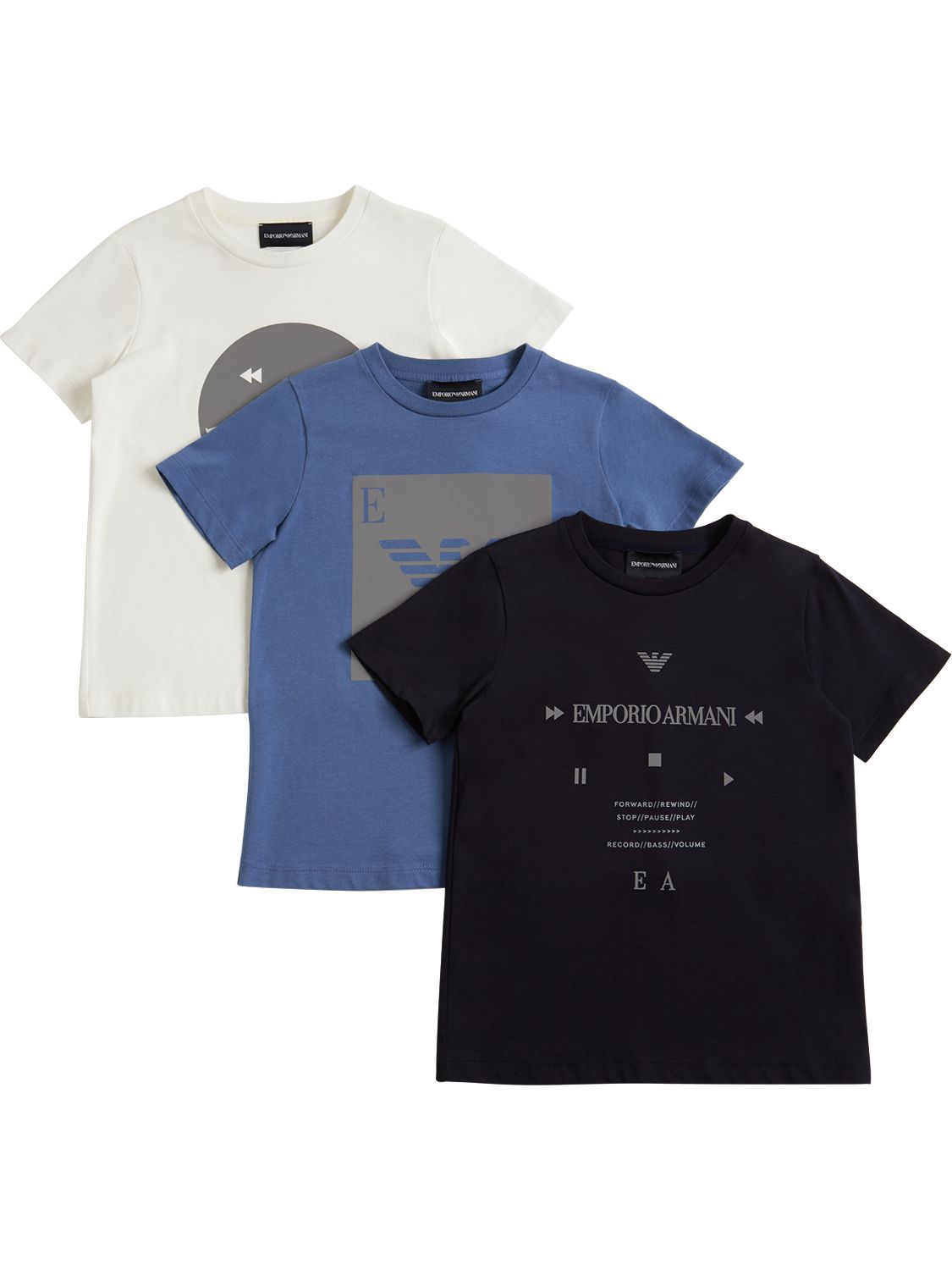 Emporio Armani, Set Di 3 T-shirt In Jersey Di Cotone |  Network-presidentsShops