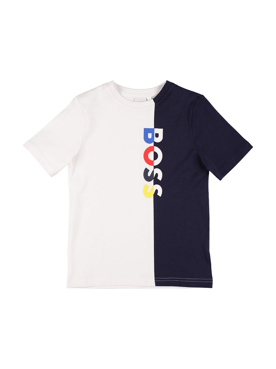 BOSS Kidswear logo-print cotton T-shirt - White