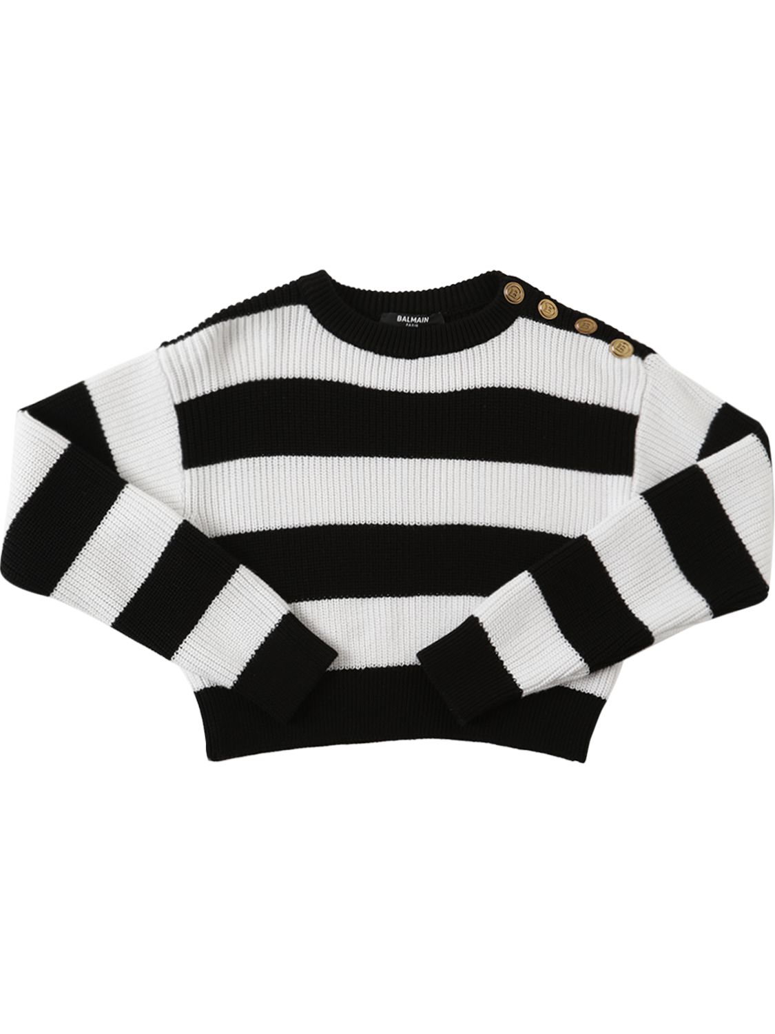 striped black and white jumper