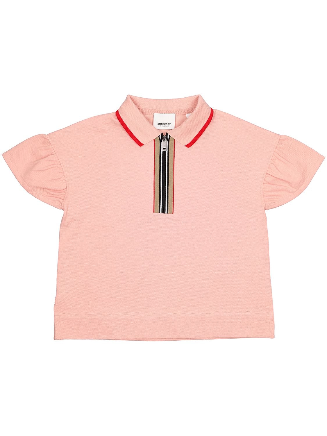 Icon Stripe Cotton Polo Shirt