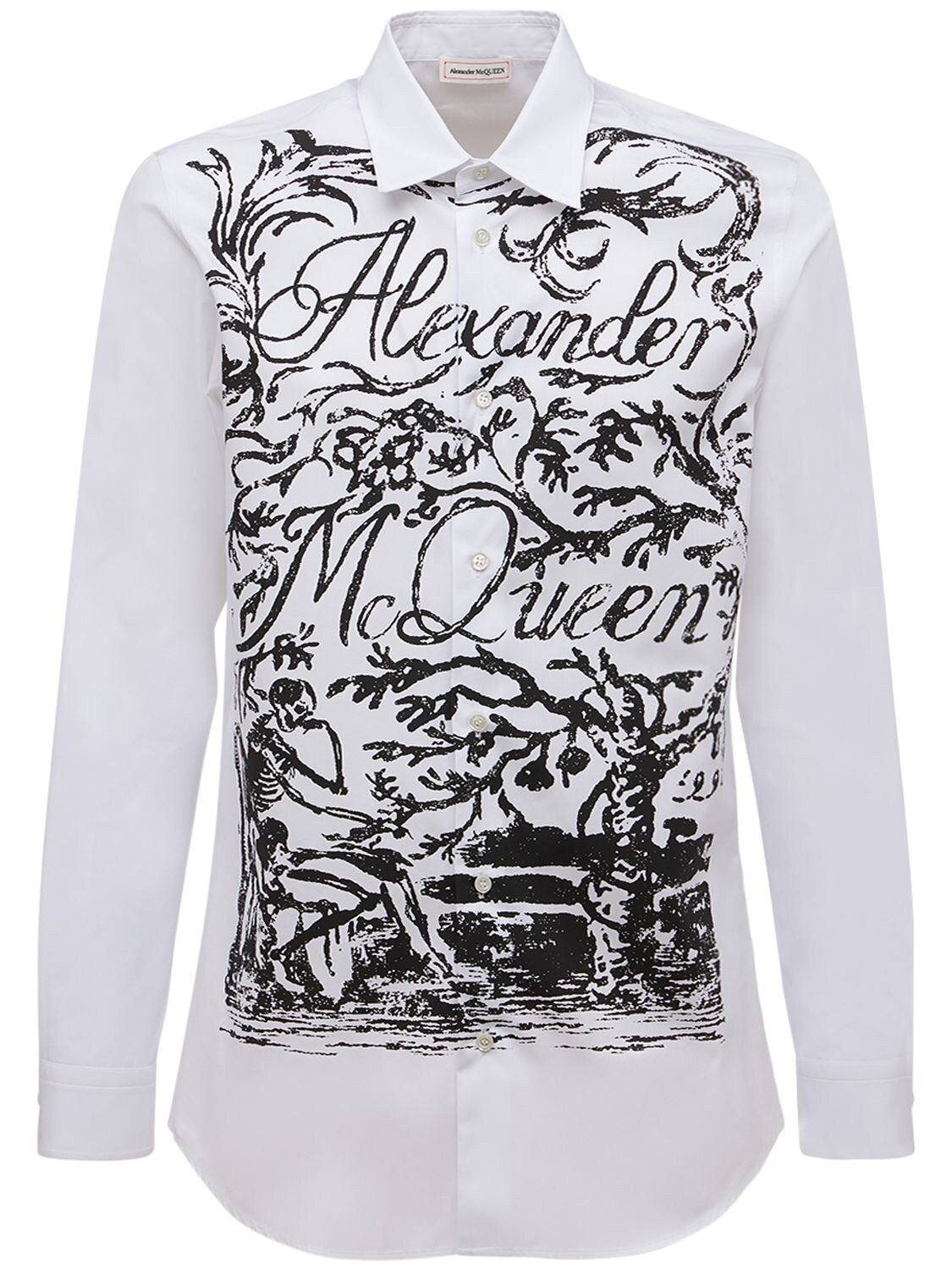 ALEXANDER MCQUEEN PRINTED COTTON SHIRT