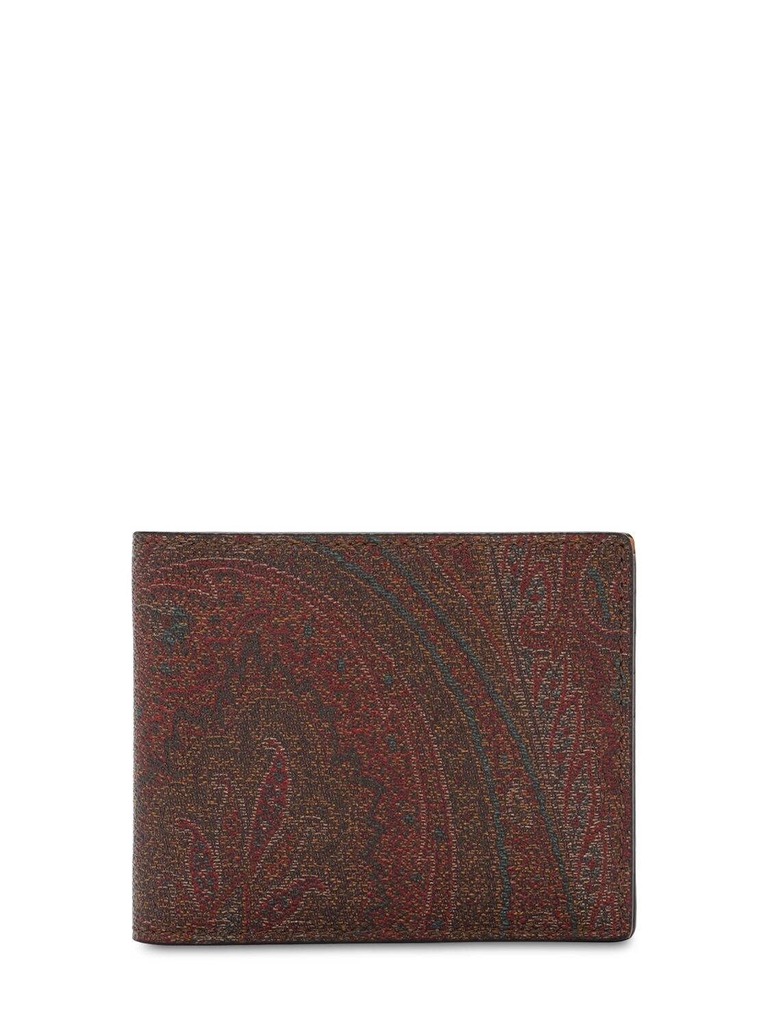 Paisley Print Coated Cotton Wallet