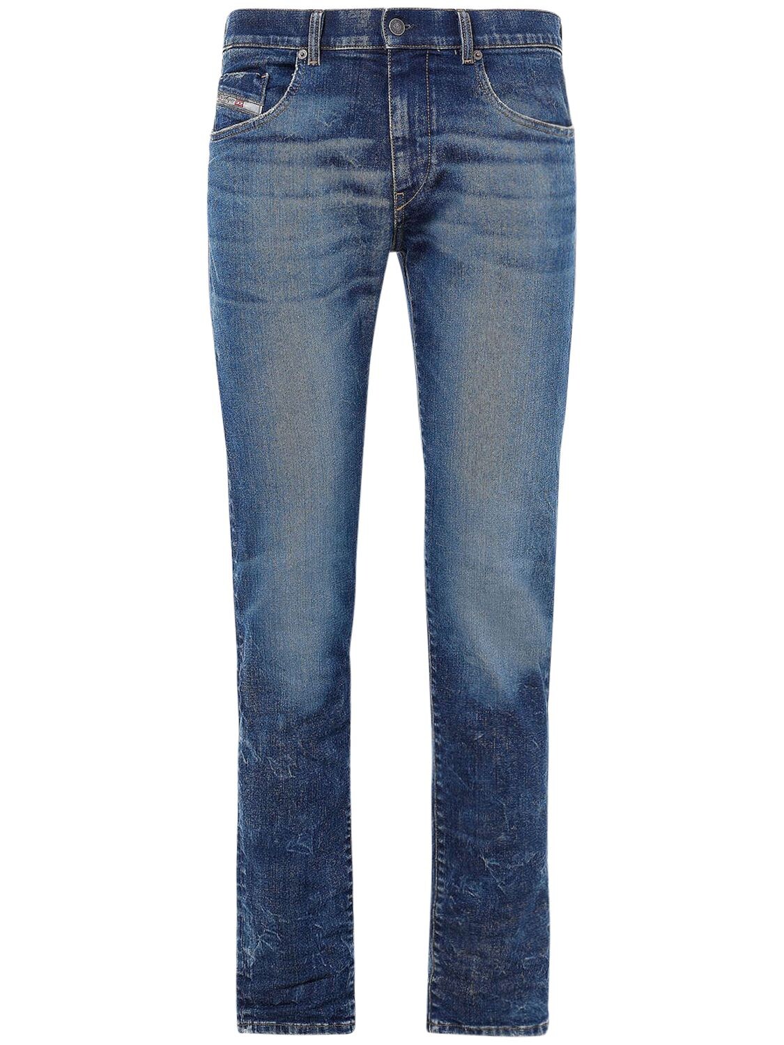 Diesel - 16.4cm d-strukt slim cotton denim jeans - Blue | Luisaviaroma