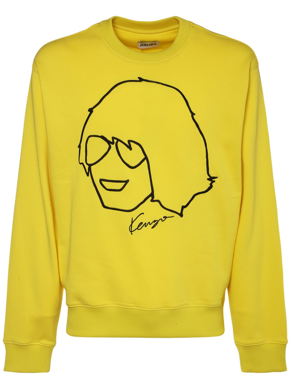 KENZO - Embroidered cotton jersey 