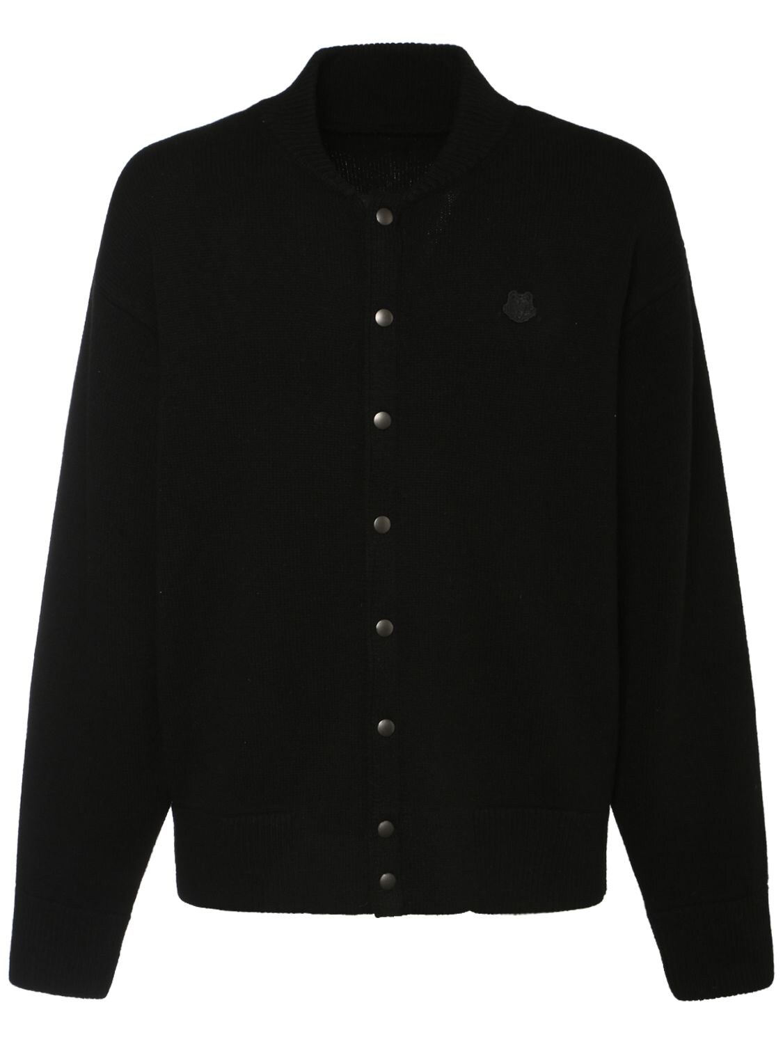 KENZO REVERSIBLE K-TIGER WOOL KNIT JACKET