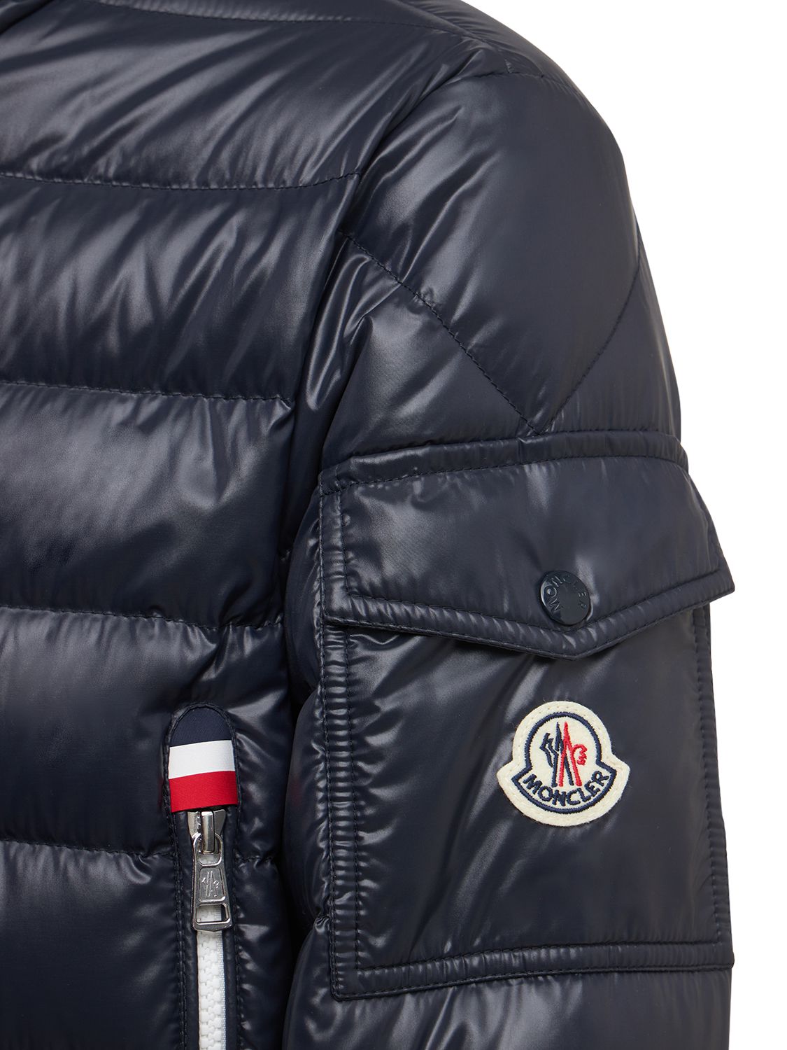 Moncler Navy Down Galion Puffer Jacket In Blue | ModeSens