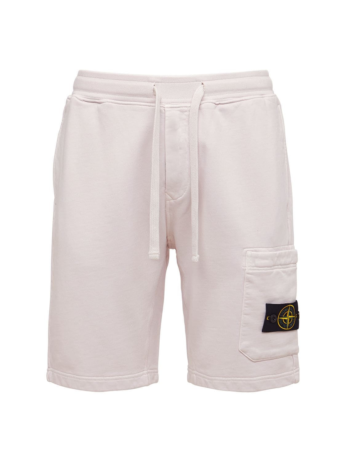 Stone Island - Cotton cargo sweat shorts - Pink | Luisaviaroma