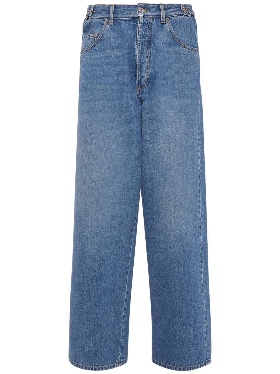 VALENTINO 23.4cm Straight Cotton Denim Jeans