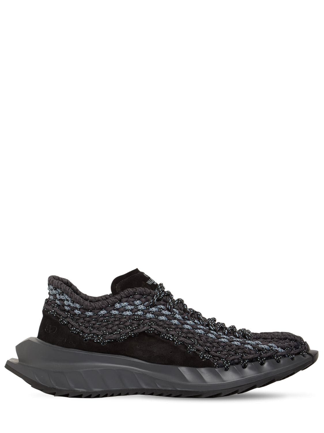 VALENTINO GARAVANI OUTDOOR CROCHET LOW TOP SNEAKERS