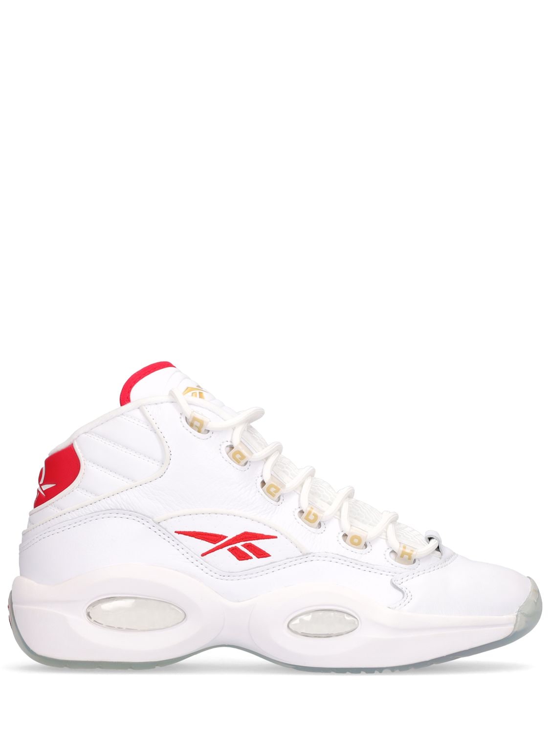 Reebok Question Mid Top Sneakers In Ftwr White | ModeSens