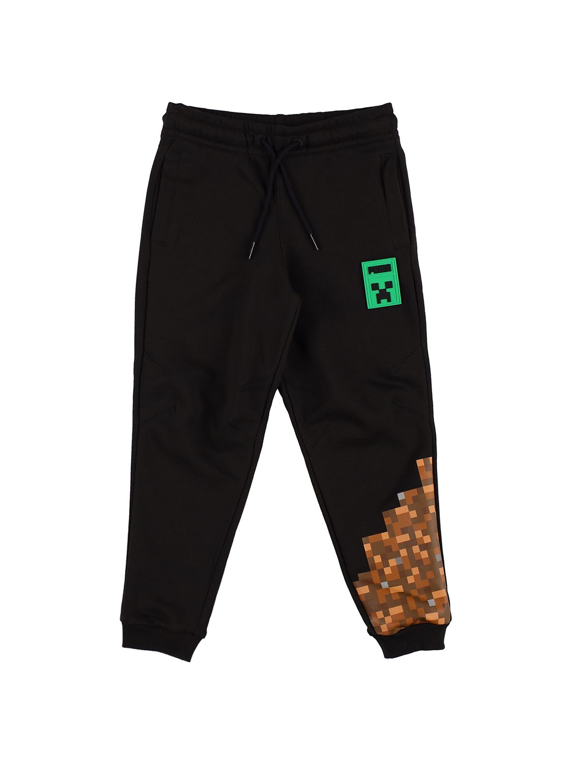 Puma Logo Drawstring Tracksuit Bottoms In Black