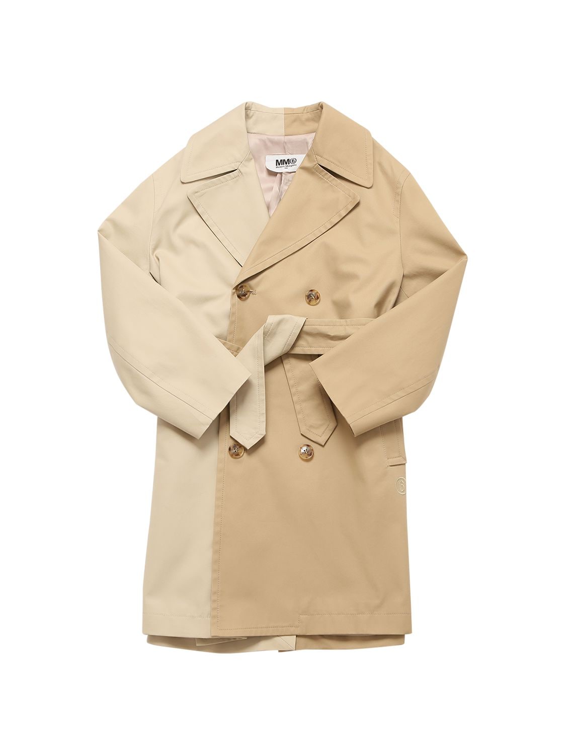 MM6 MAISON MARGIELA COTTON GABARDINE TRENCH COAT,75I4CM001-TTZDMDU1