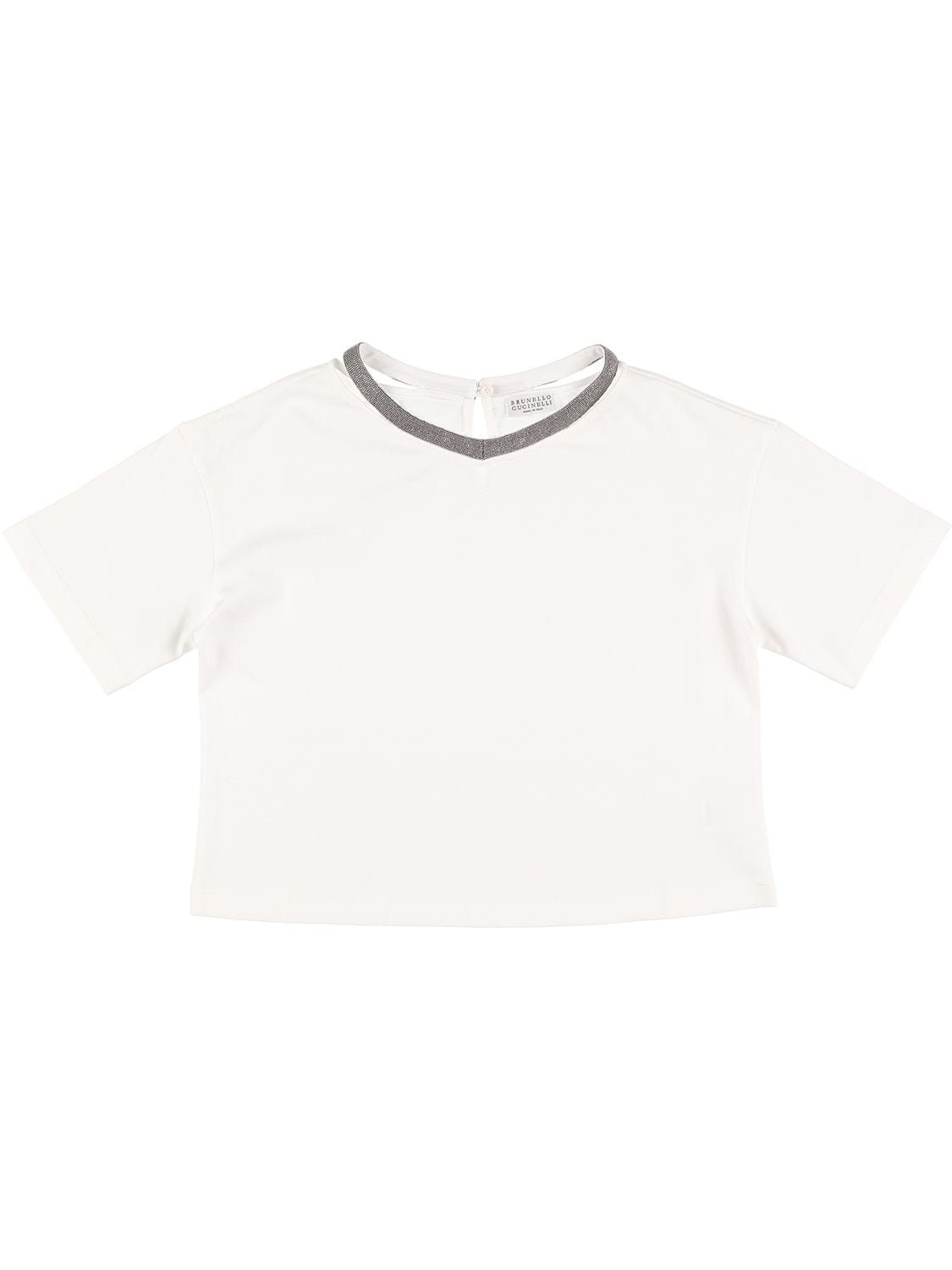 Embellished Cotton Jersey T-shirt