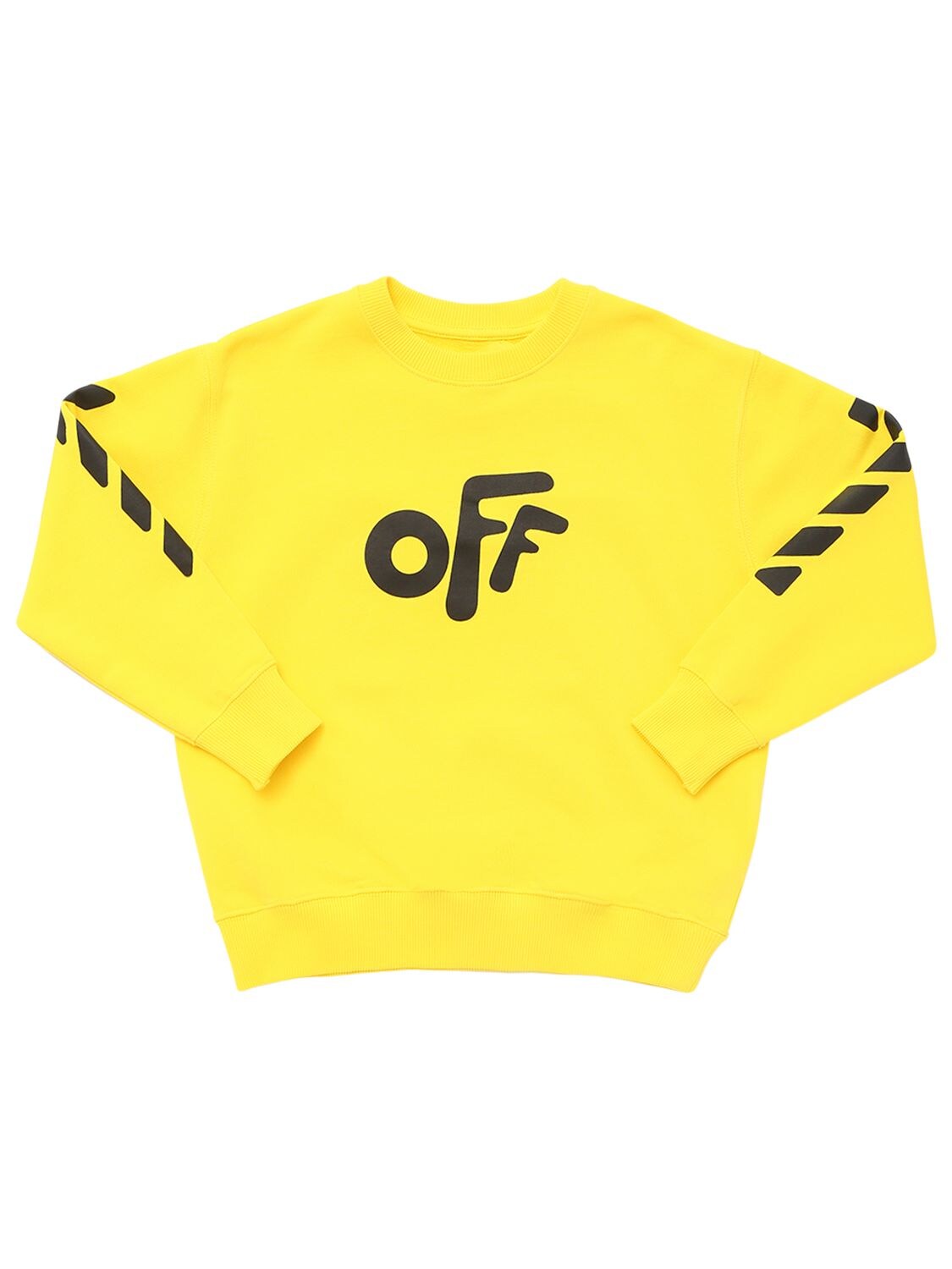 OFF-WHITE OFF ROUNDED COTTON SWEATSHIRT