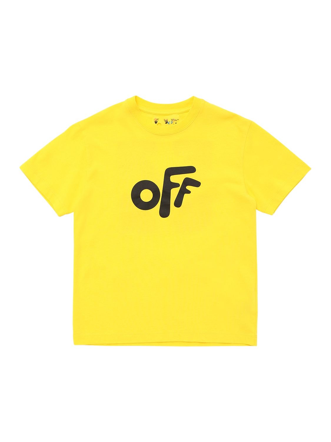 OFF-WHITE OFF ROUNDED棉质平纹针织T恤