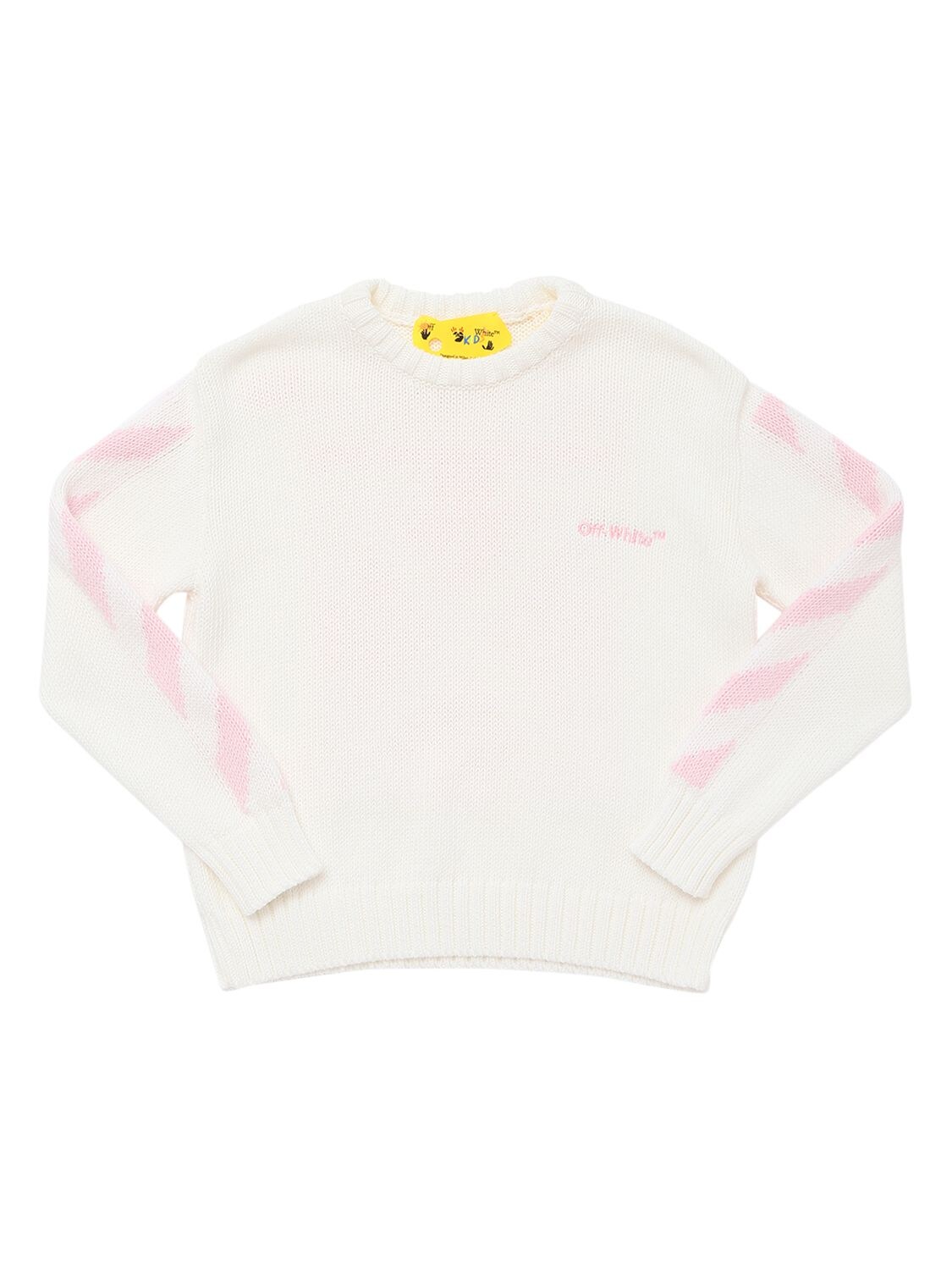 embroidered knitted jumper
