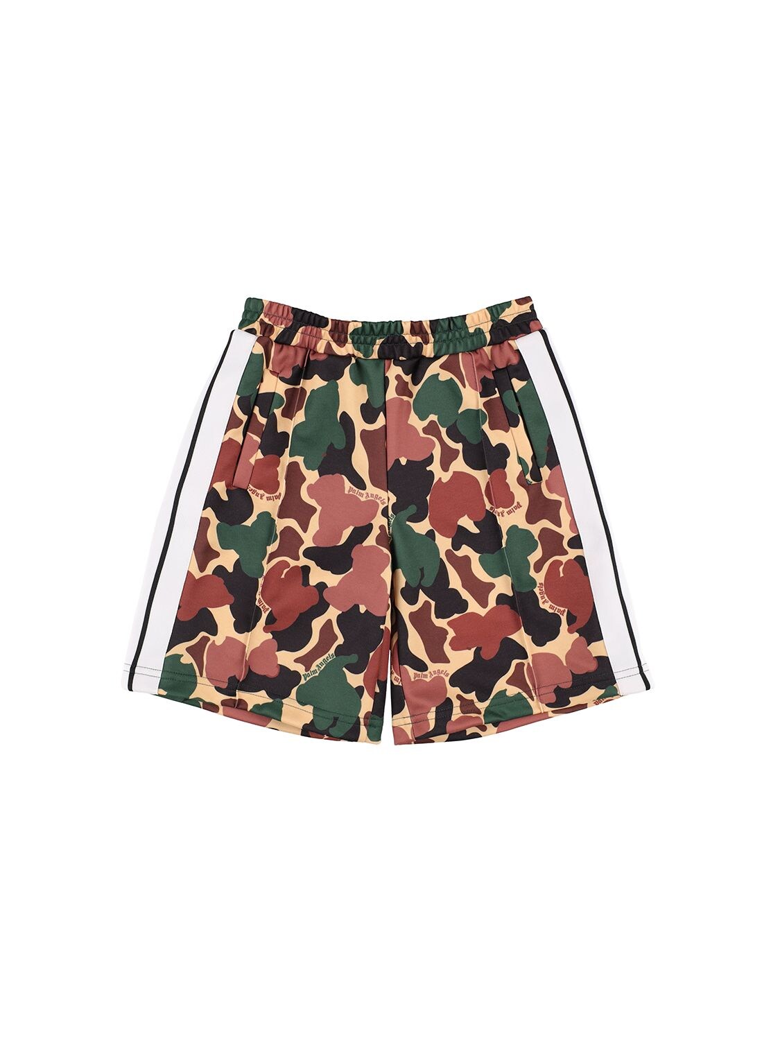 Camouflage Print Cotton Blend Shorts