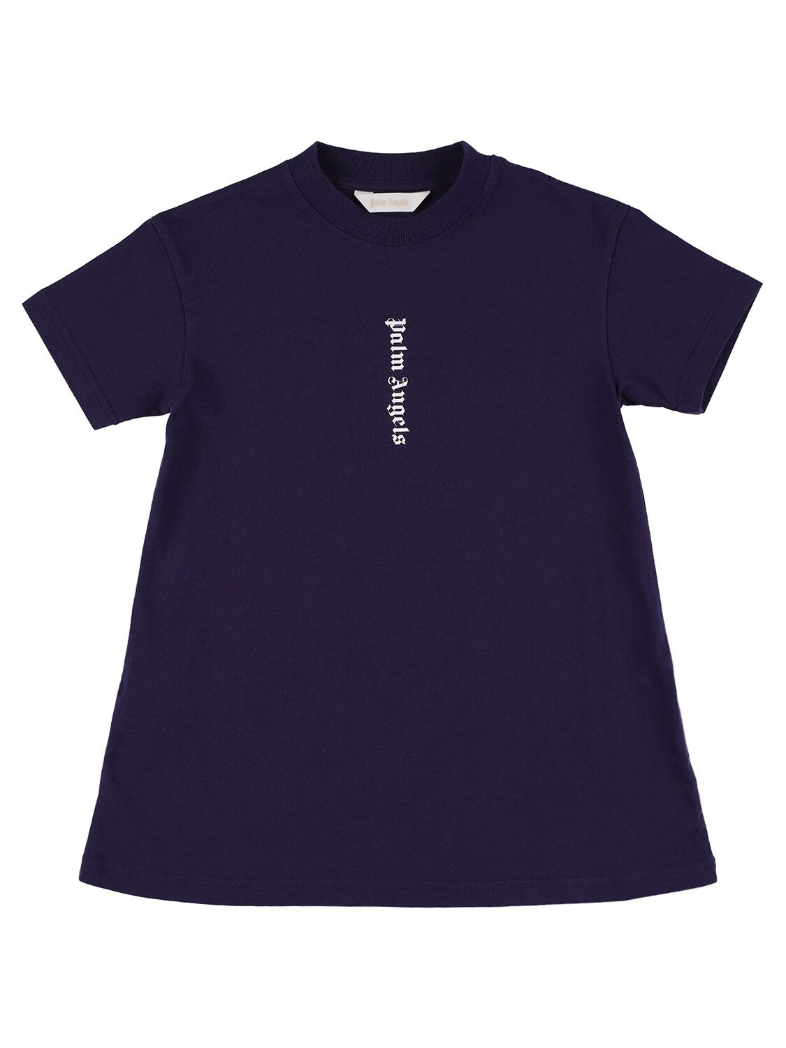Logo Print Cotton Dress
