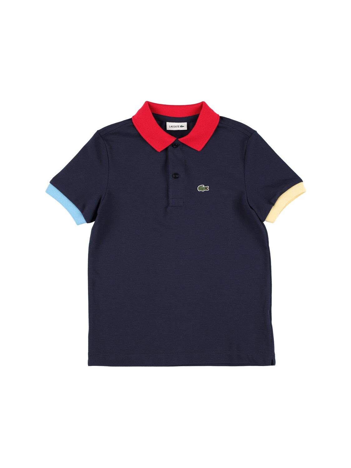 Piqué Polo Shirt W/ Logo Patch Luisaviaroma Boys Clothing T-shirts Polo Shirts 