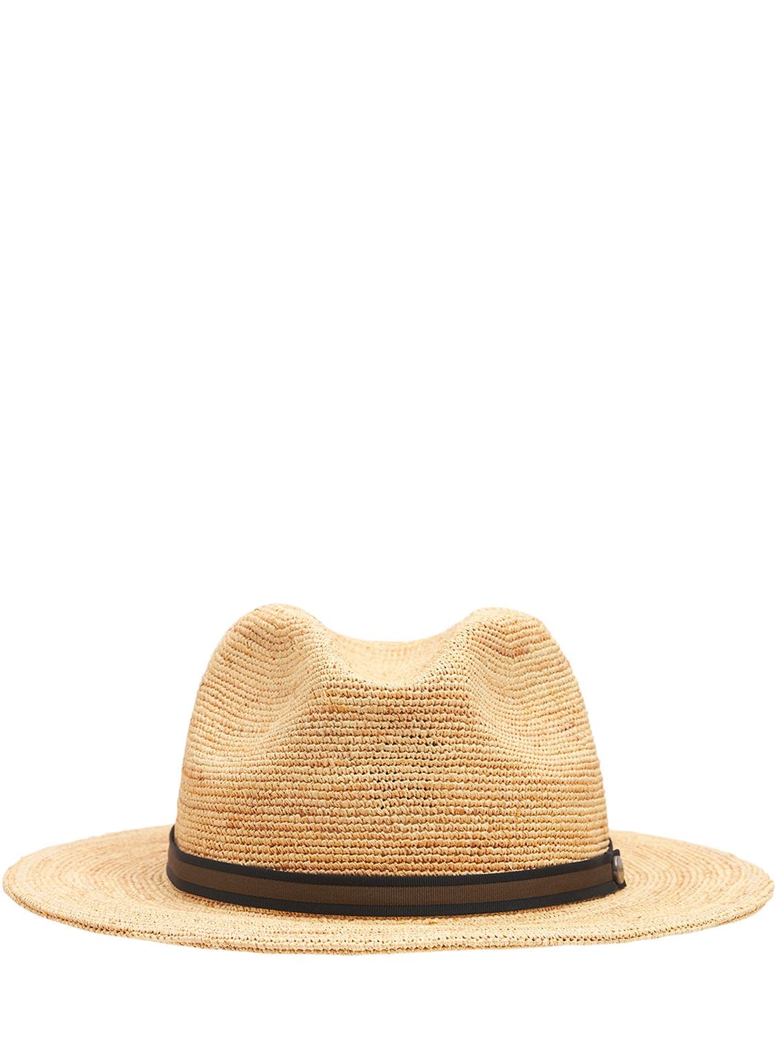 medium brim straw hat