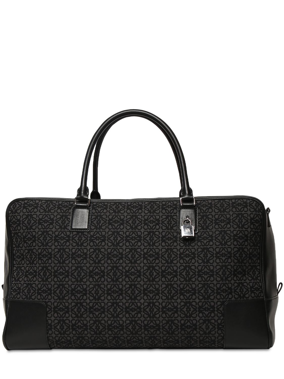 Loewe Amazona Jacquard Duffle Bag In Black | ModeSens