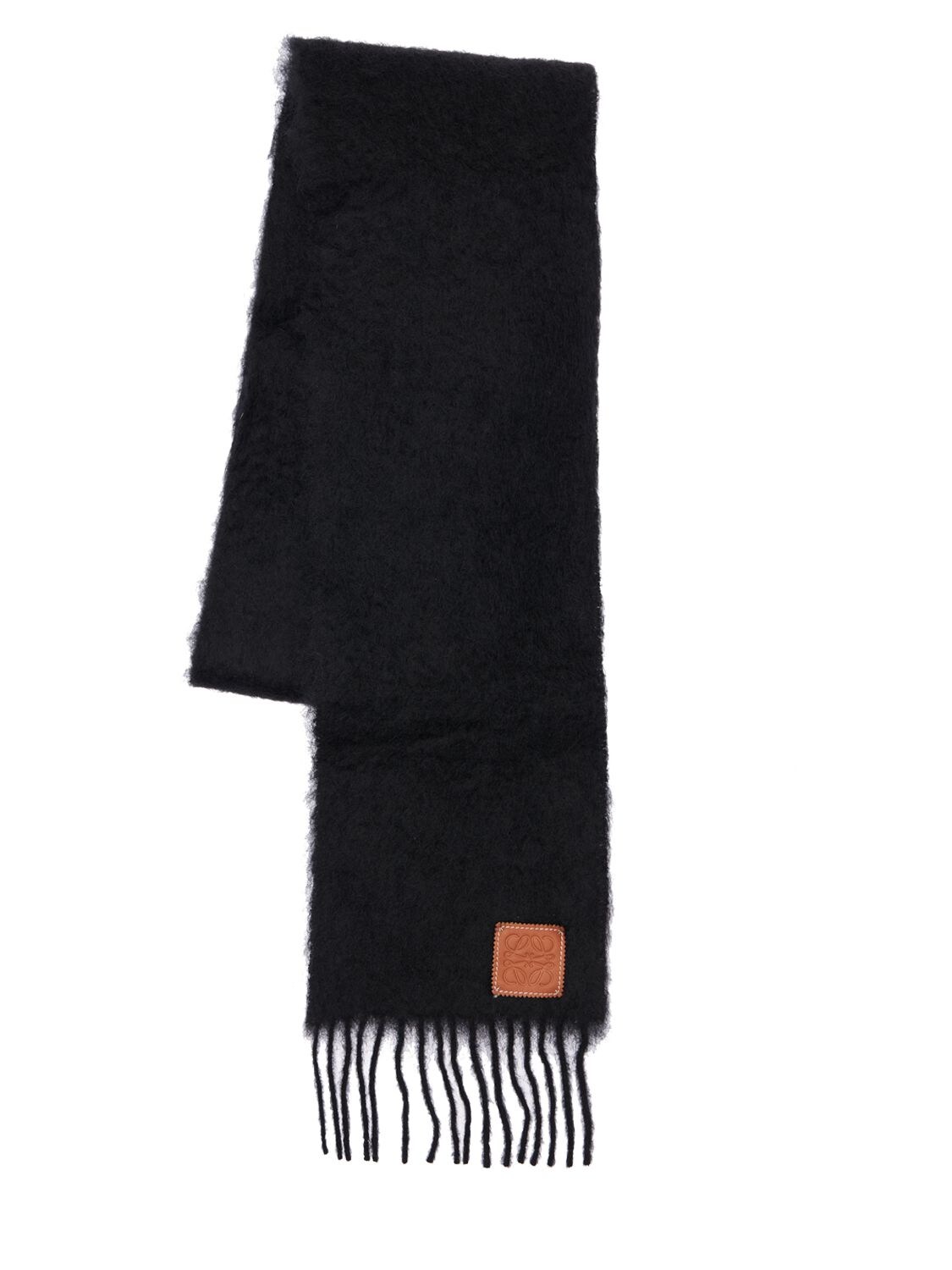 LOEWE ANAGRAM MOHAIR & WOOL SCARF