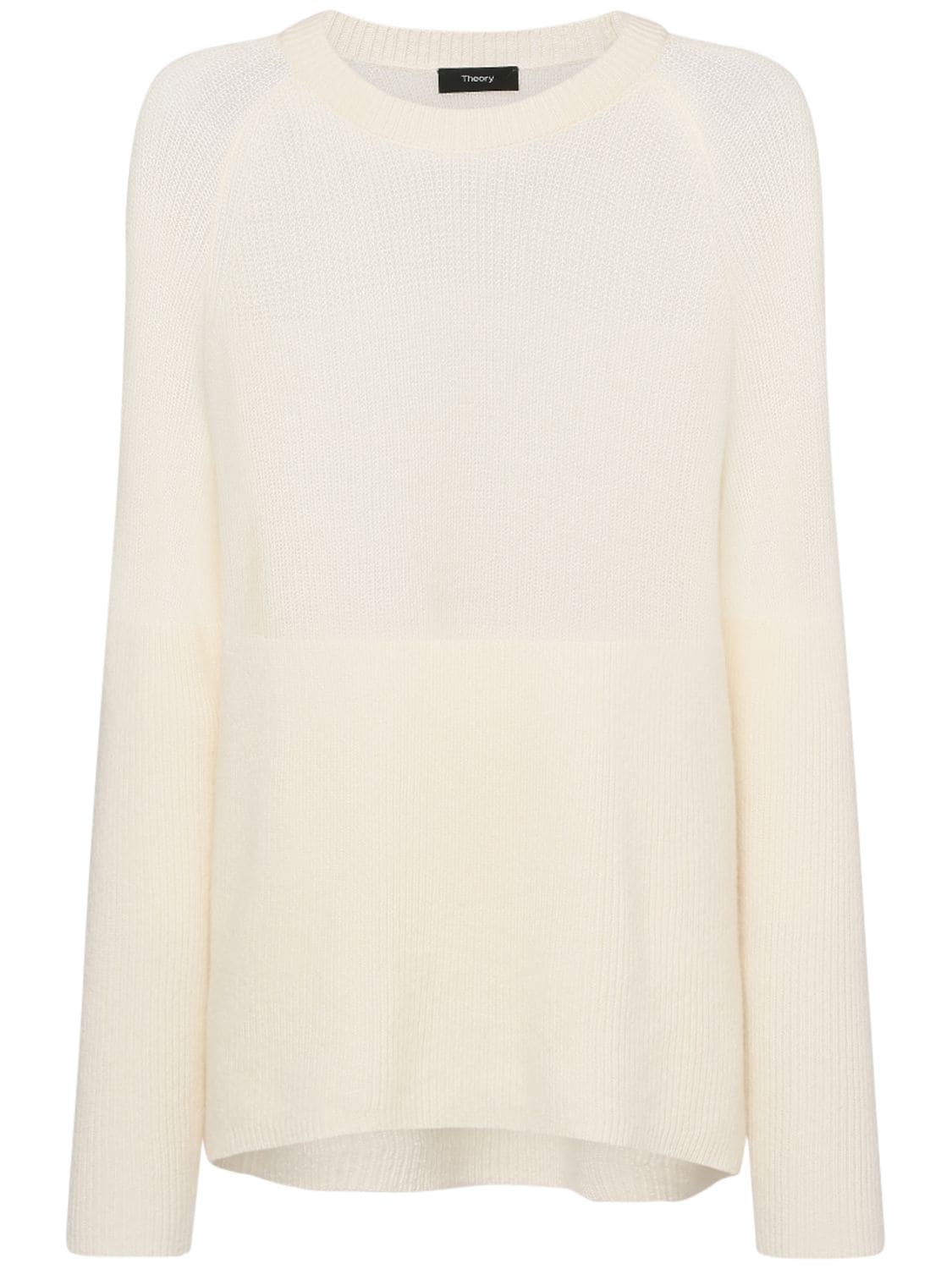 Theory Karenia Degradé Cashmere Sweater In Ivory | ModeSens