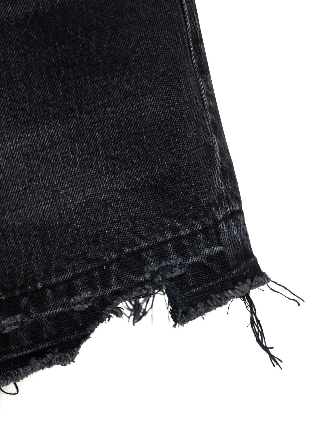 Shop R13 Crossover Denim Shorts In Black