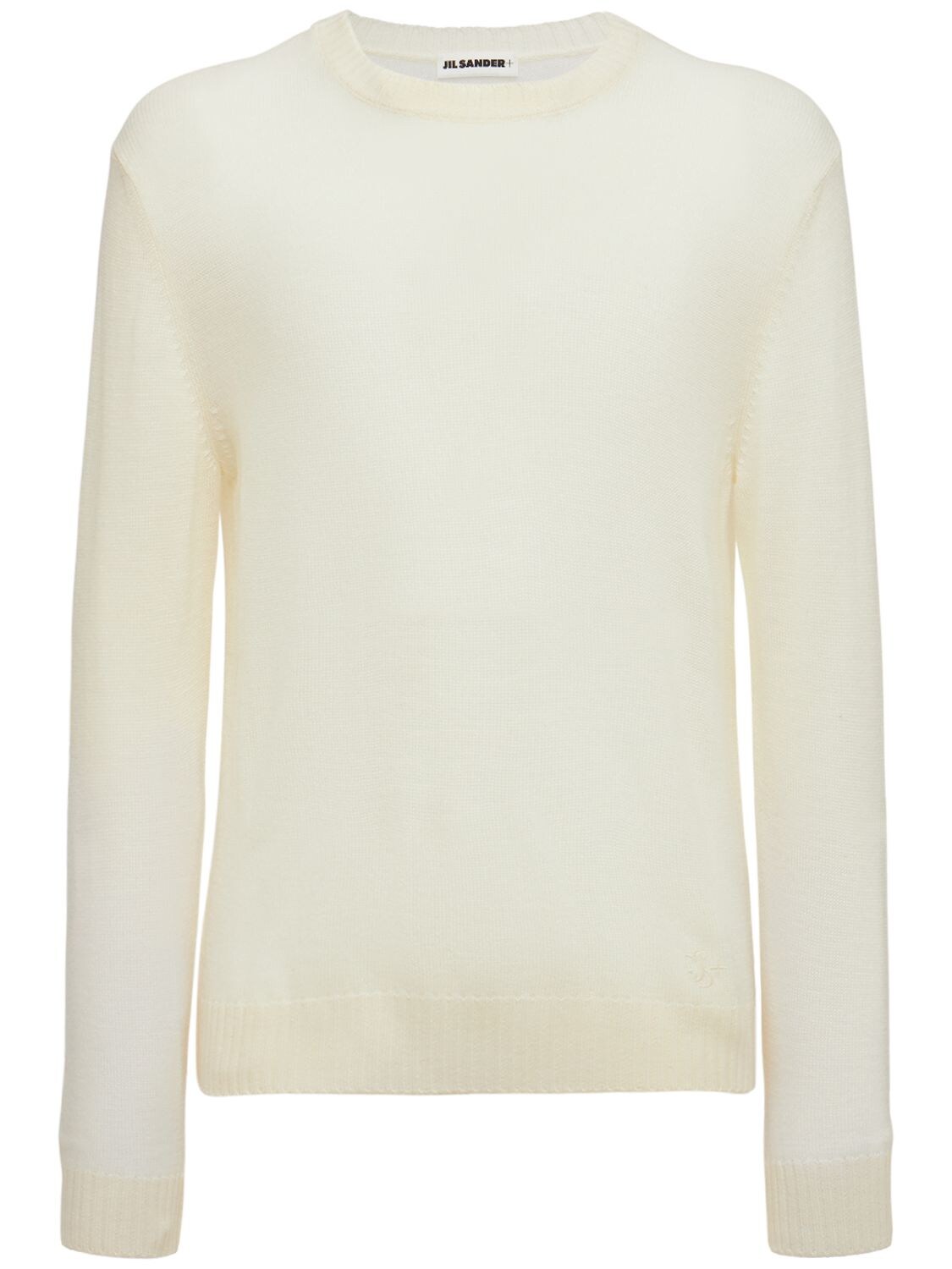 Louis Vuitton Men's Cream Cashmere Half and Half Monogram Crewneck