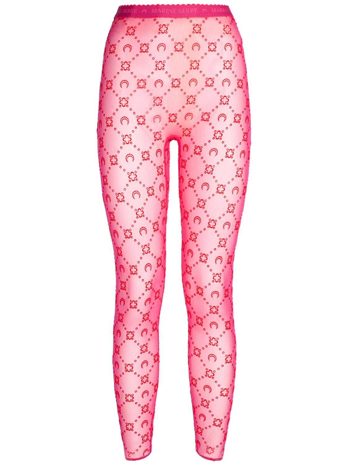 Recycled Monogram Flocked Tights