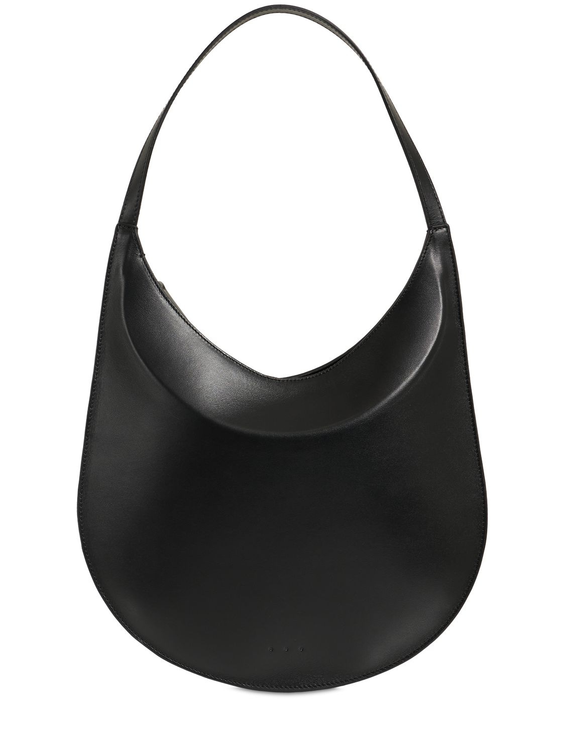Aesther Ekme Mini Hobo Smooth Leather Shoulder Bag In Загар