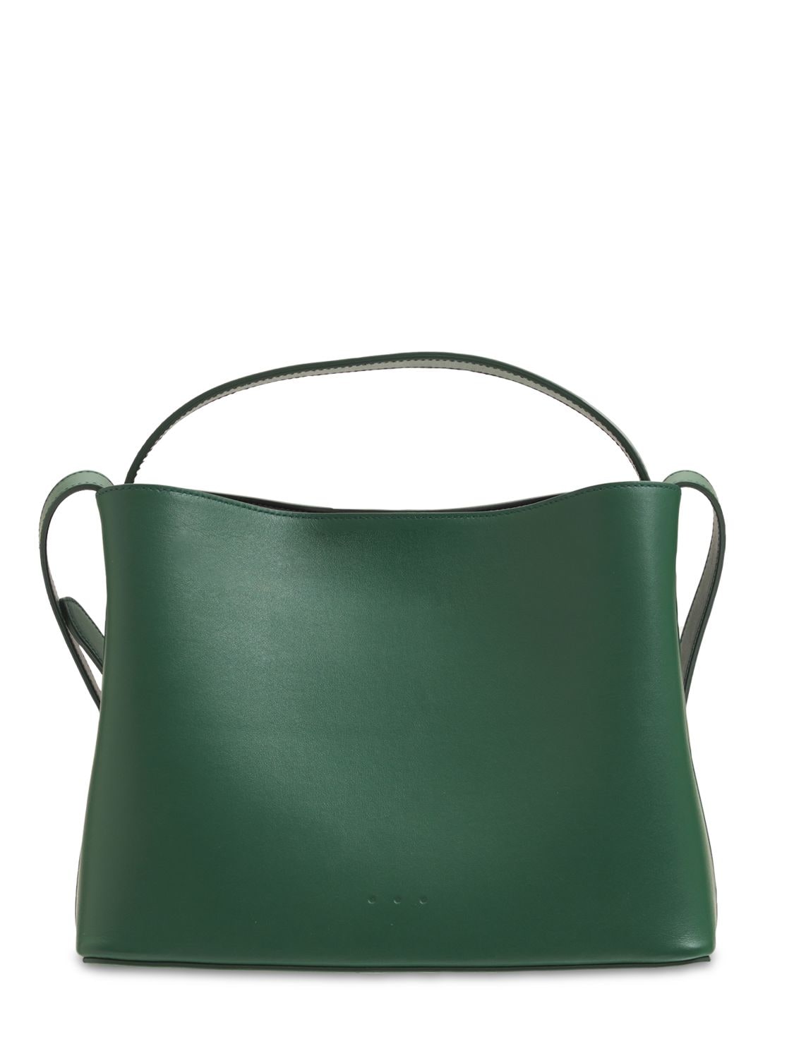 AESTHER EKME Mini Sac Smooth Leather Top Handle Bag - Evergreen