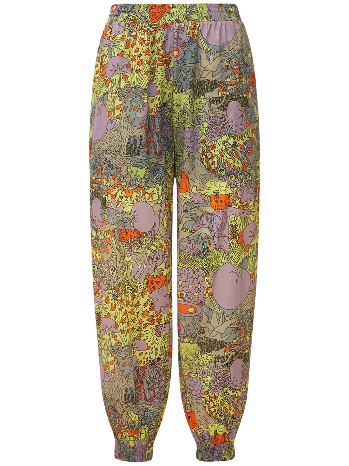 Wide Tech Track Printed Pants