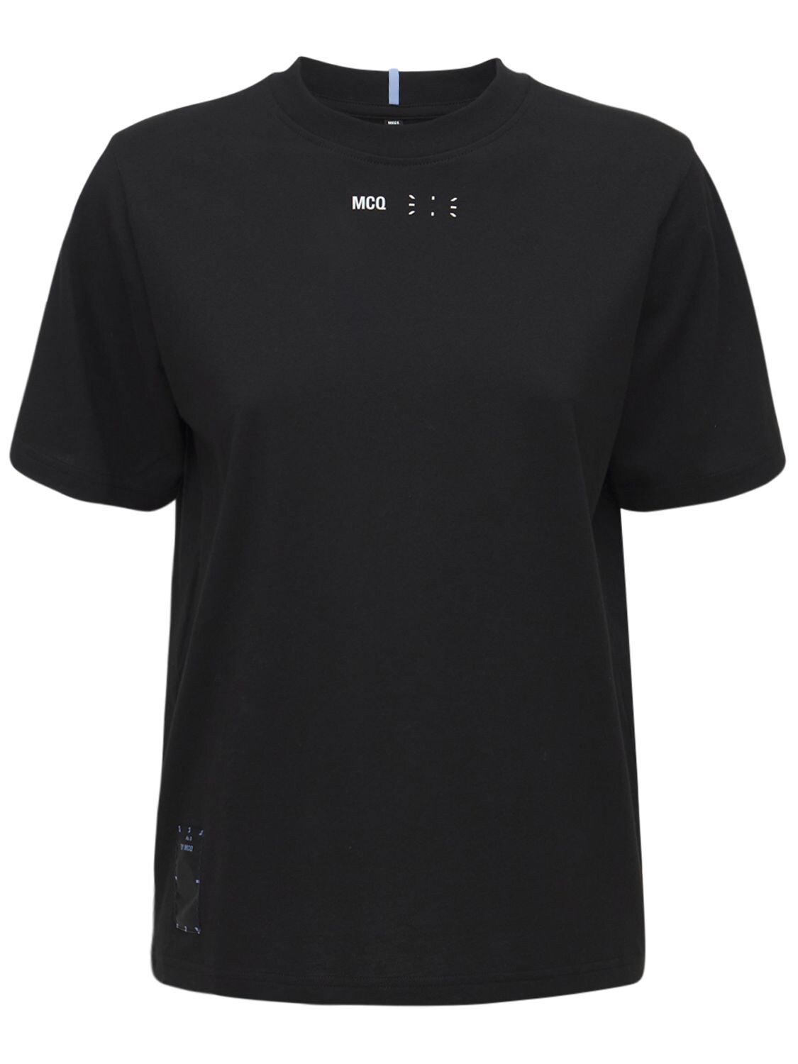 MCQ BY ALEXANDER MCQUEEN LOGO棉质平纹针织T恤,75I4Z3049-MTAWMA2