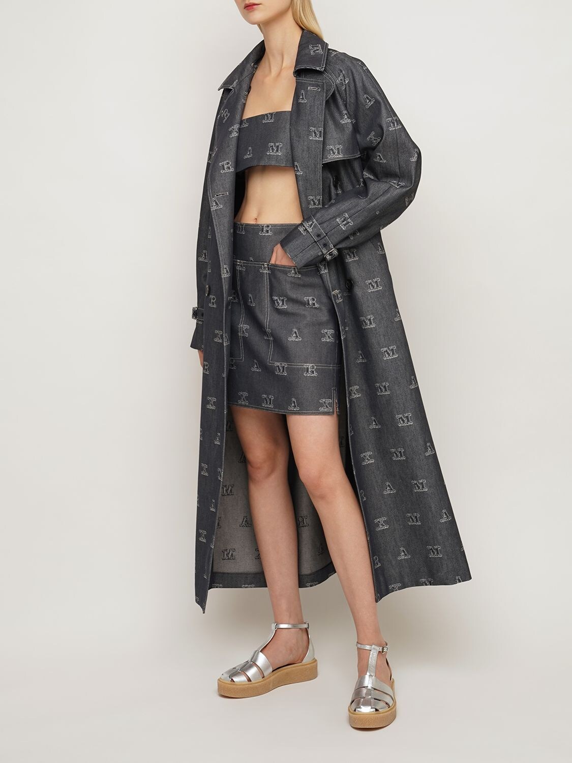 Monogram Denim Trench Coat - Women - Ready-to-Wear