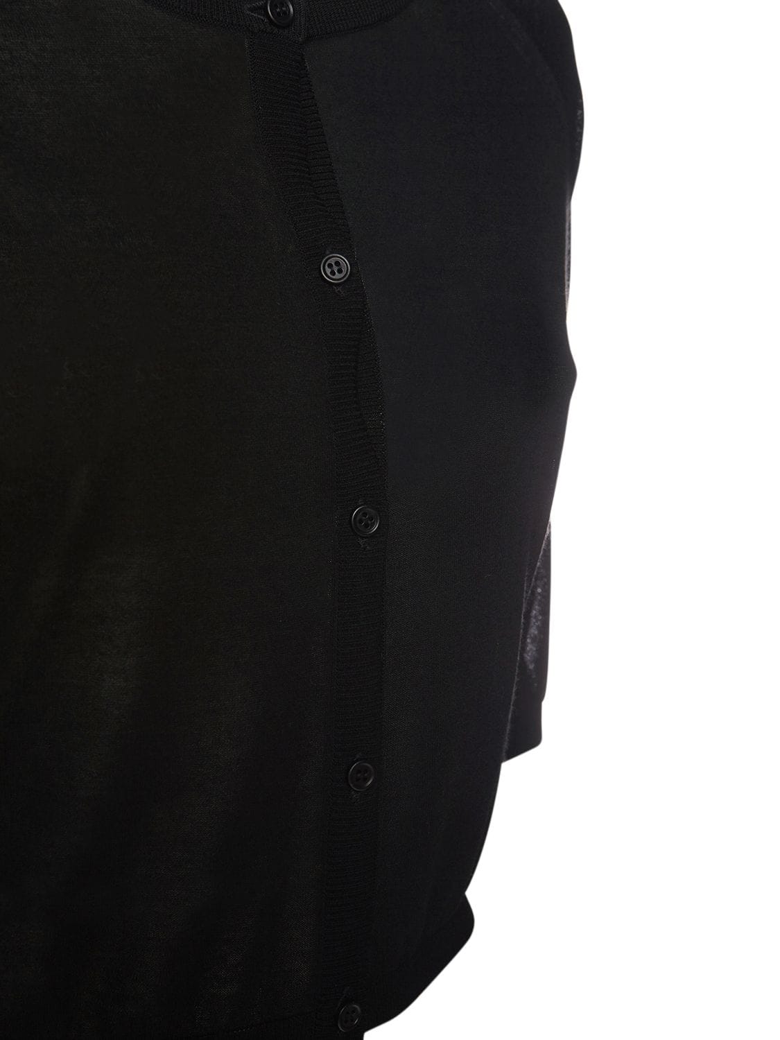 Shop 's Max Mara Cotton Cropped Cardigan In Black