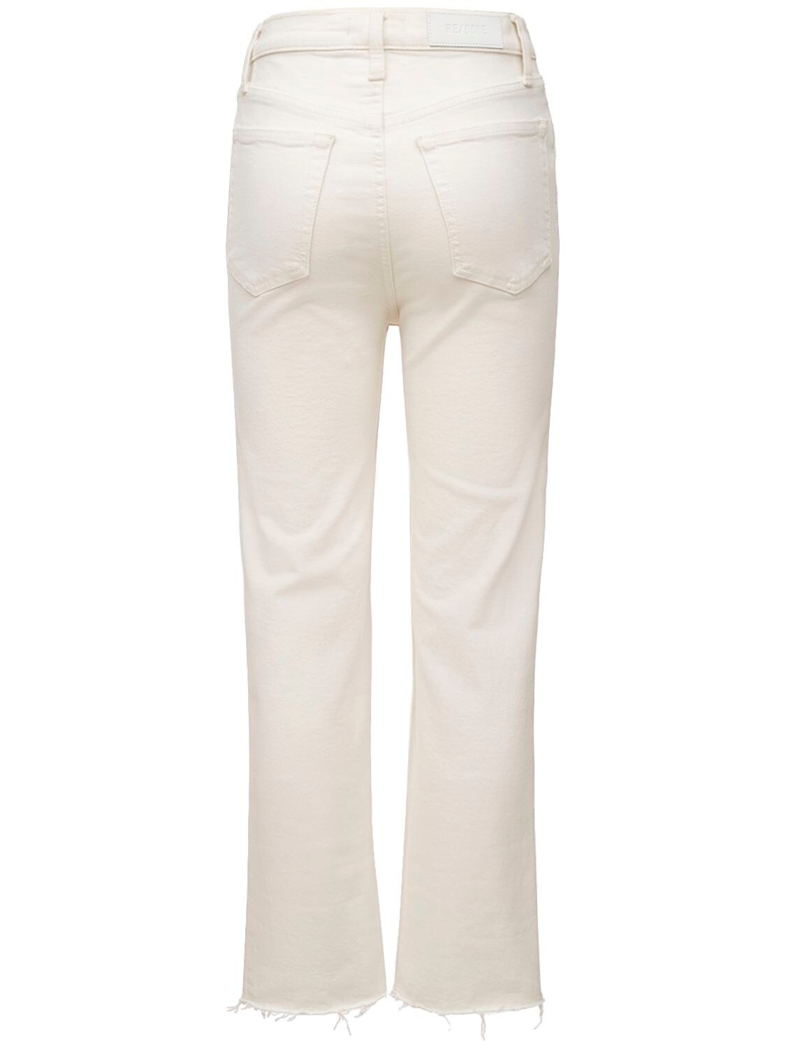 Shop Re/done 70s Stove Pipe Straight Jeans In Ivory