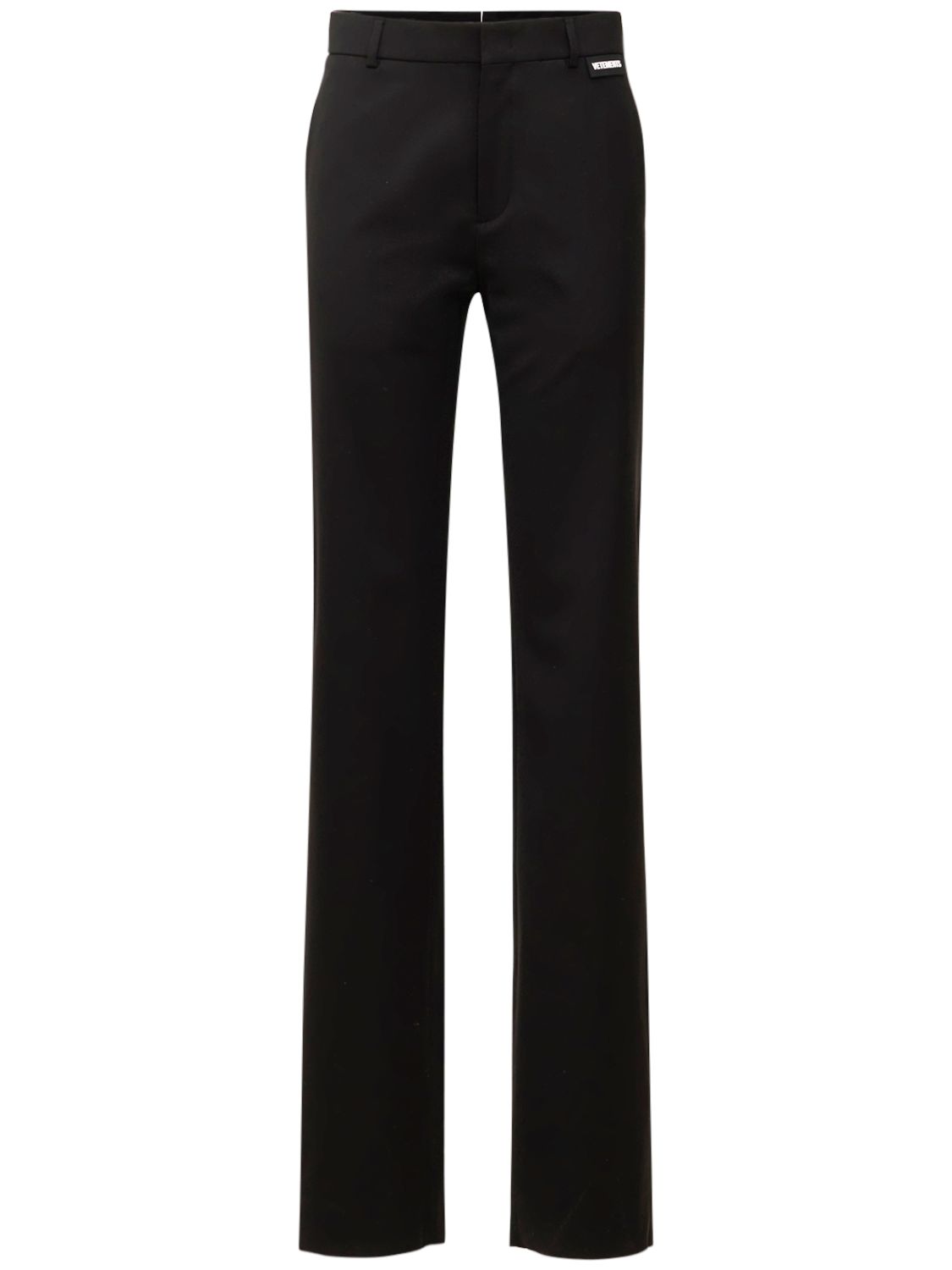 VETEMENTS Tailored wool gabardine pants Black Luisaviaroma