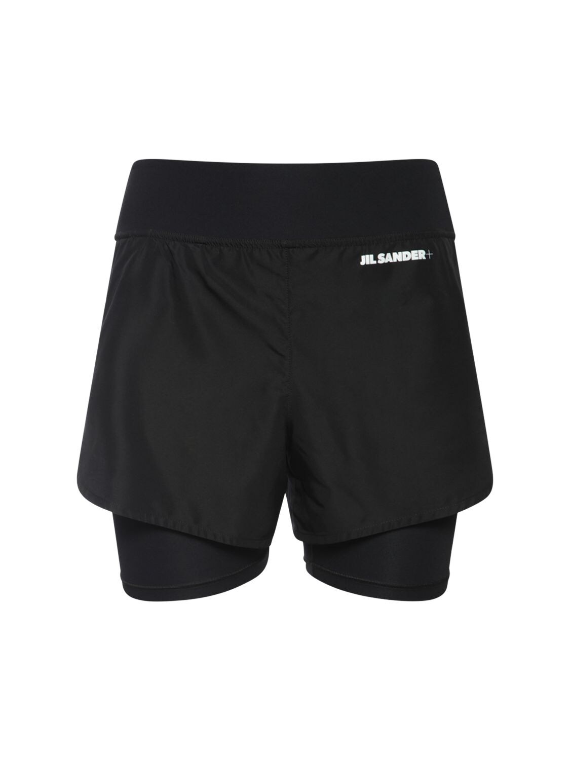 JIL SANDER Logo Tech Layered Running Shorts